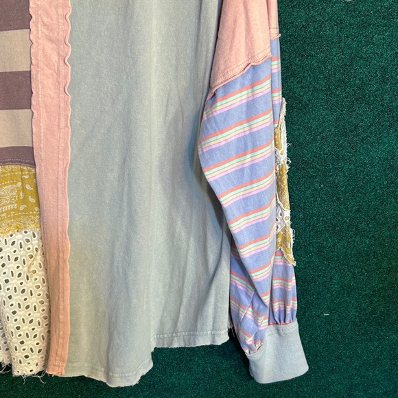 089 NWOT Oli & Hali Pink/Blue Shirt SZ XL - Picture 11 of 13